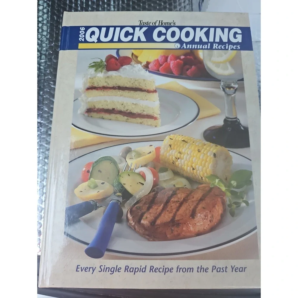 Taste Of Home's Quick Cooking Annual Recipes - Set Of 8- 1999- 2008 Hard Cover